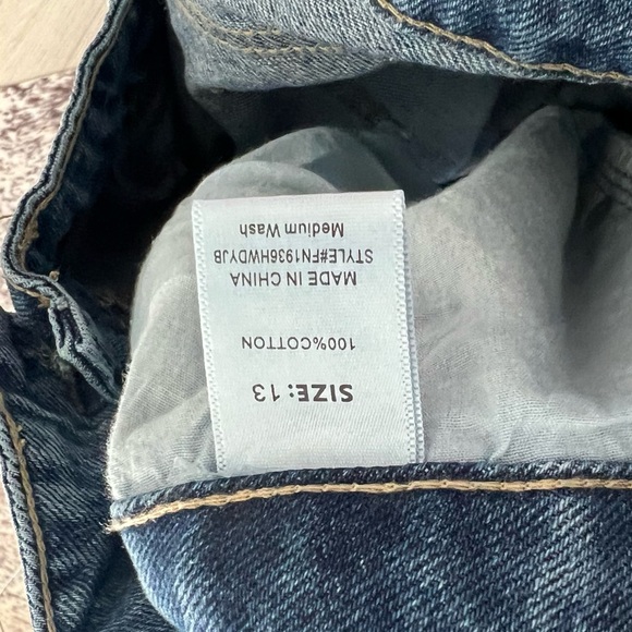 Fashion Nova Blue Distressed Wide Leg Jeans - Picture 2 of 2